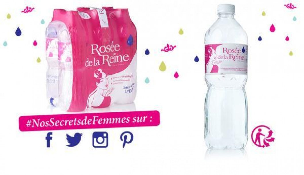 Bouteille 1 litre eau de source Rosée de la Reine